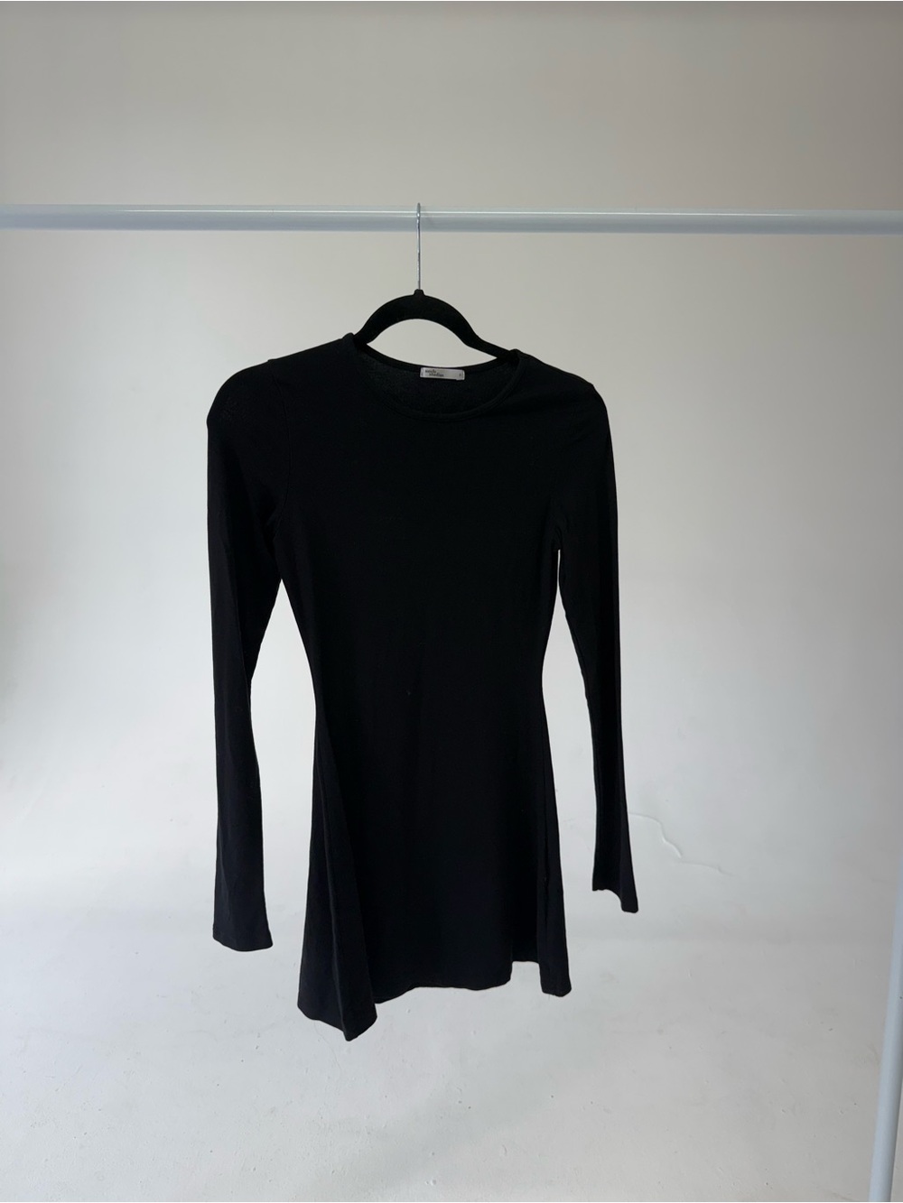 Uncle Studios - Black Long-Sleeve Women’s Dress - Classic Crewneck